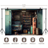 LB0710 Vintage Garage Backdrop